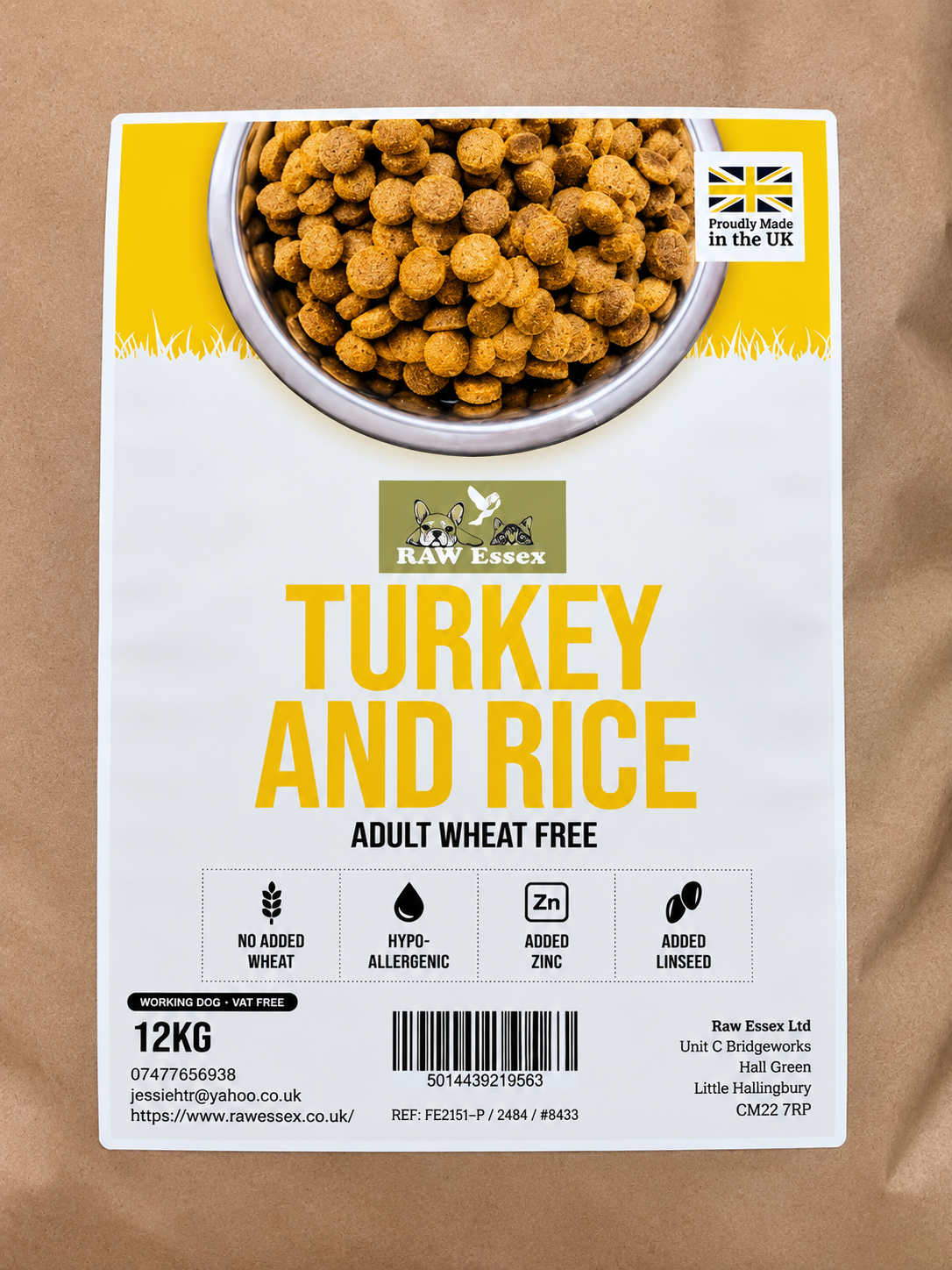 Turkey and Rice 12kg