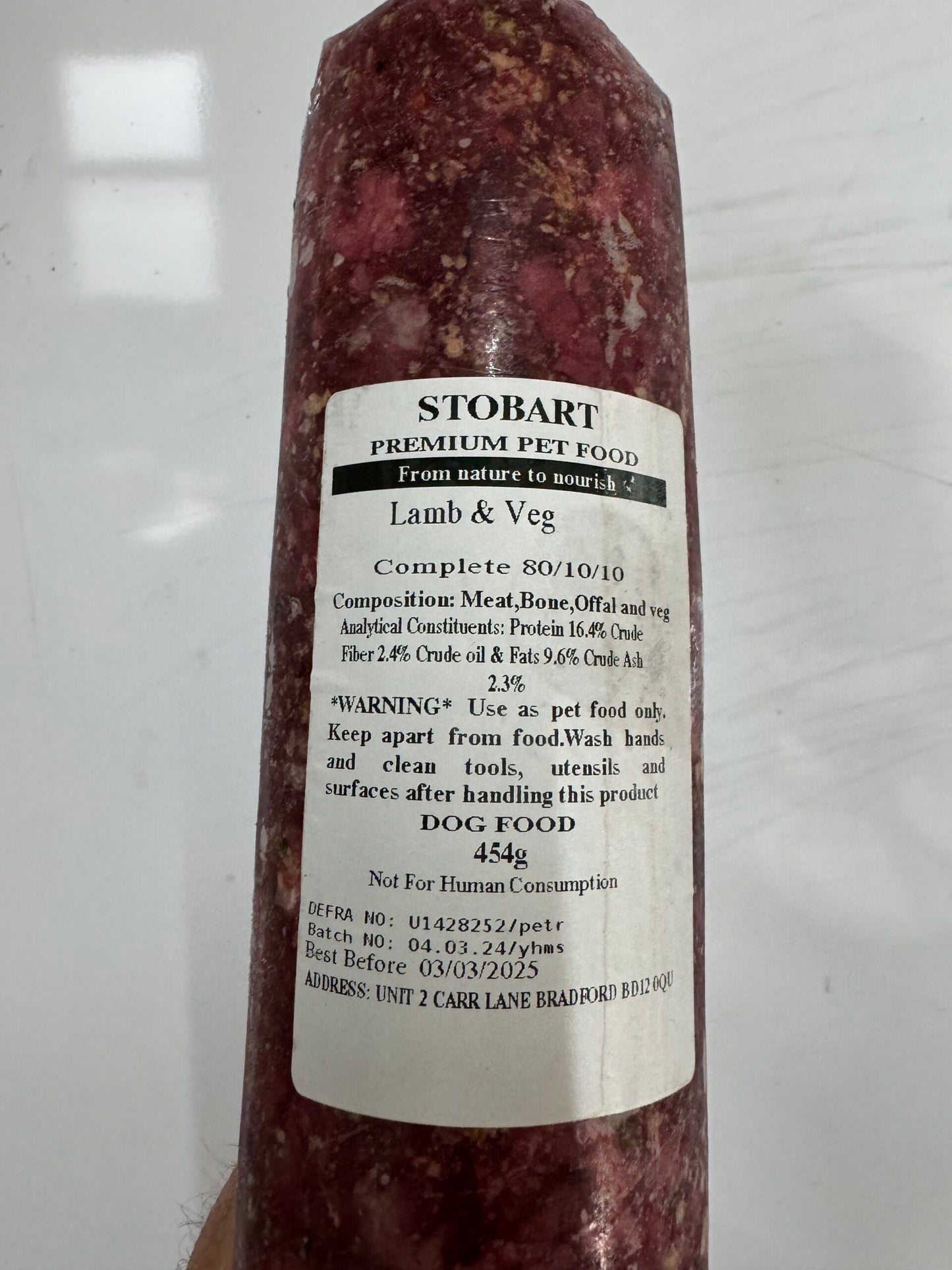 Stobart Lamb & Veg Complete 454g