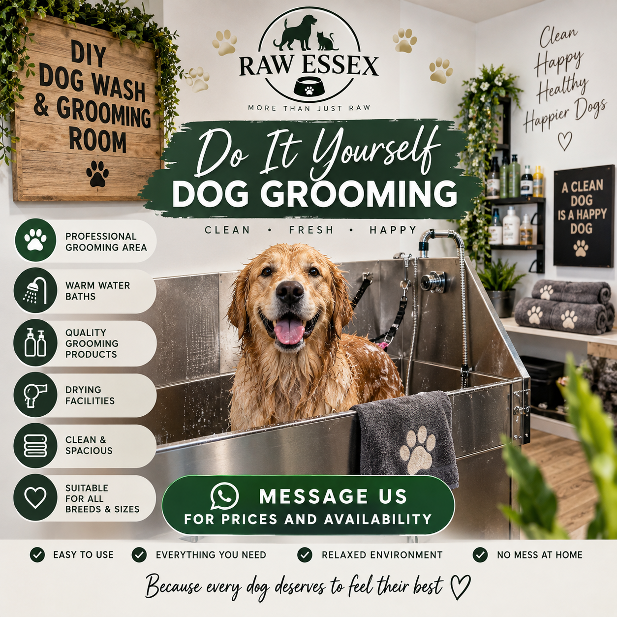 DIY Groom Room and Dog Wash