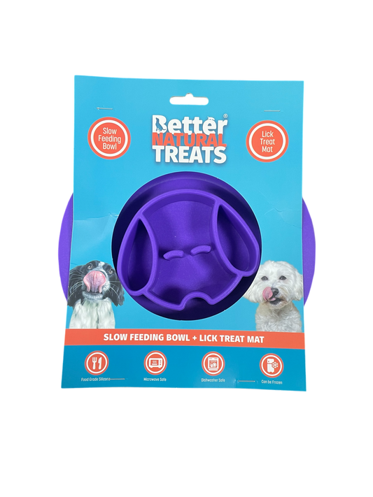 Slow Feeding Bowl + Lick Mat