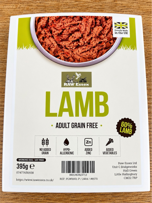 Raw Essex Lamb Wet Food