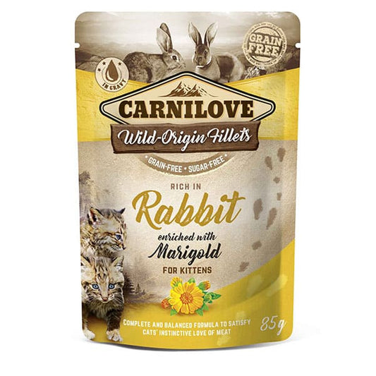Carnilove Cat Pouch Rabbit with Marigold