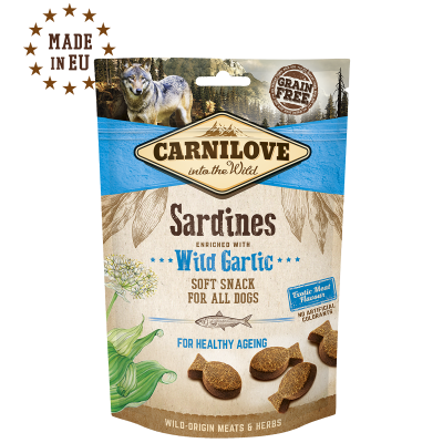 Semi-Moist Sardines enriched with Wild garlic
