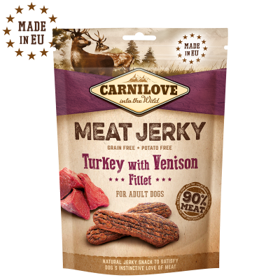Carnilove Meat Jerky Turkey with Venison Fillet